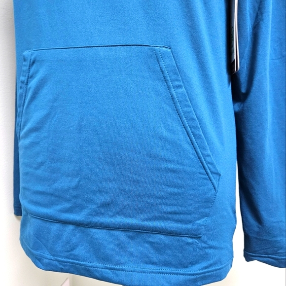 NWT GAIAM Bliss Balance Pullover Hoodie Submerged Teal Turquiose SlimFit Small - Picture 5 of 10